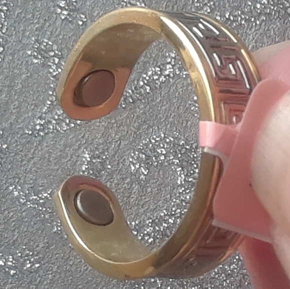 🍒Nwt  Pain Reducing Magnet Tribal Ring 8 - Picture 6 of 8